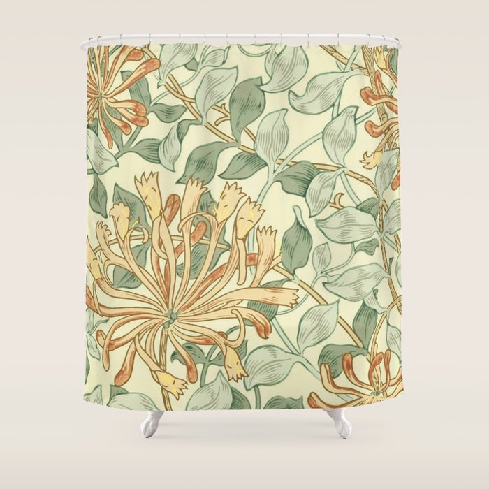 William Morris "Honeysuckle" 3. Shower Curtain Gallery Image 1