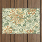 William Morris "Honeysuckle" 3. Outdoor Rug Gallery Image 1