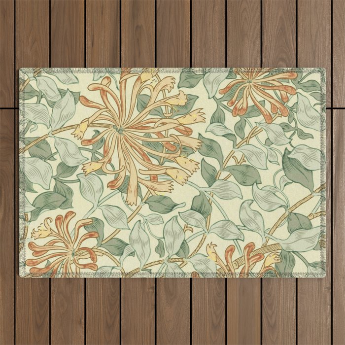 William Morris "Honeysuckle" 3. Outdoor Rug Gallery Image 1