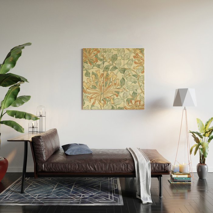 William Morris "Honeysuckle" 3. Wood Wall Art Gallery Image 2