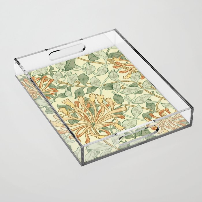 William Morris "Honeysuckle" 3. Acrylic Tray Gallery Image 1