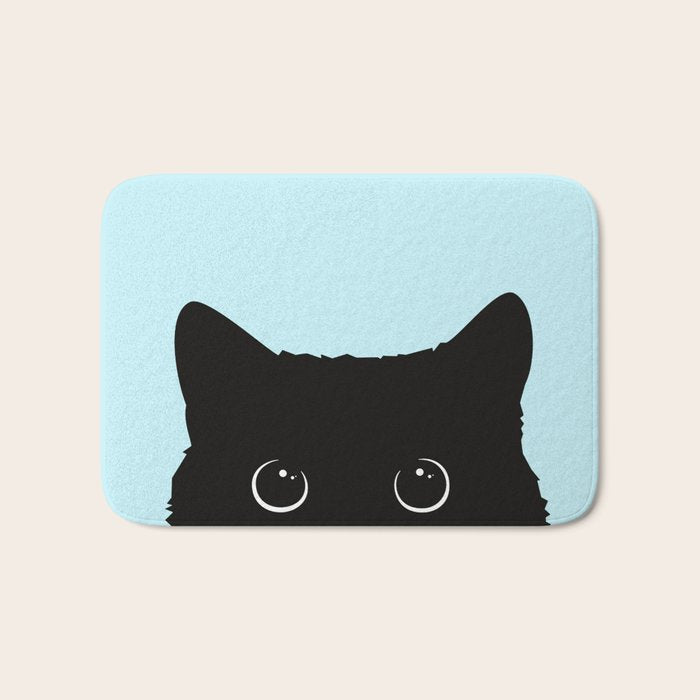 Black cat I Bath Mat Gallery Image 1