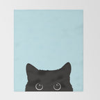 Black cat I Throw Blanket Gallery Image 2