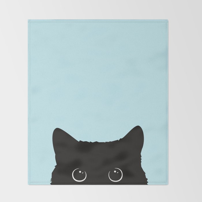Black cat I Throw Blanket Gallery Image 2