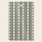 Green Stripes And Flowers Cutting Board Gallery Image 1