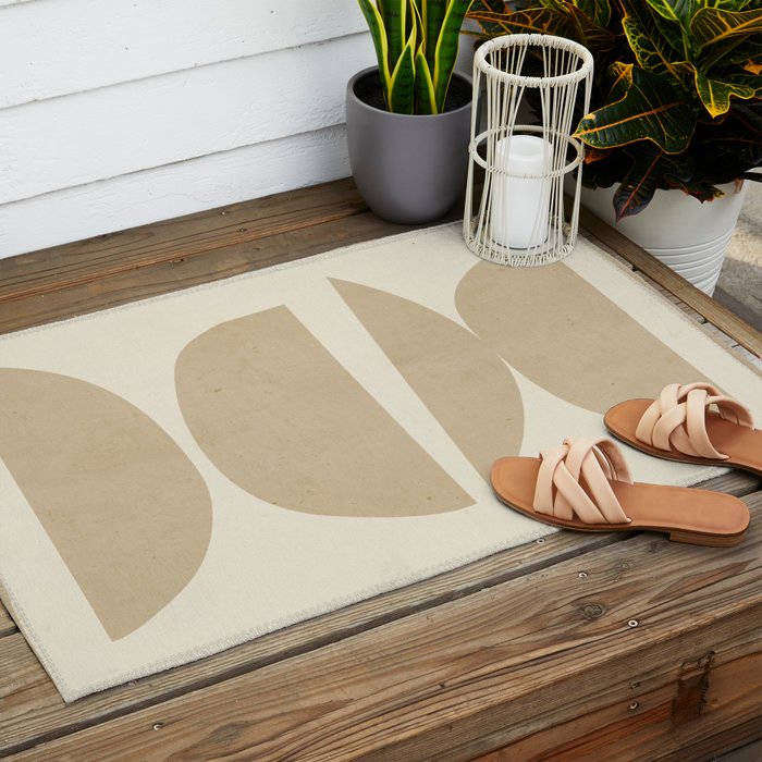 abstract minimal 23/6 Outdoor Rug Gallery Image 2