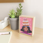 Woman with cake Mini Art Print Gallery Image 2
