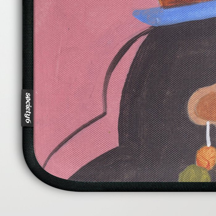 Woman with cake Laptop Sleeve Gallery Image 3