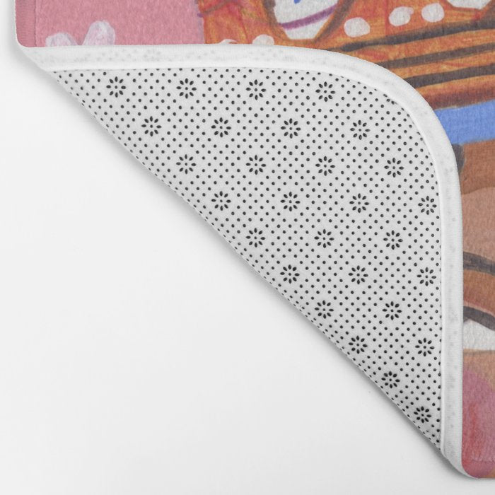Woman with cake Bath Mat Gallery Image 2