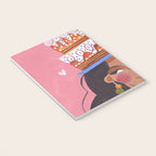 Woman with cake Notebook Gallery Image 3