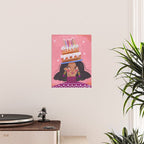 Woman with cake Poster Gallery Image 2