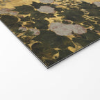 Red White Chrysanthemums Vintage Floral Japanese Gold Leaf Screen Welcome Mat Gallery Image 2