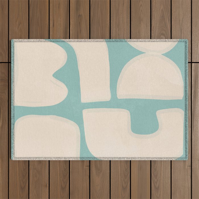 Minimal Abstract Composition 14 Outdoor Rug Gallery Image 1