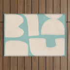 Minimal Abstract Composition 14 Outdoor Rug Gallery Image 1