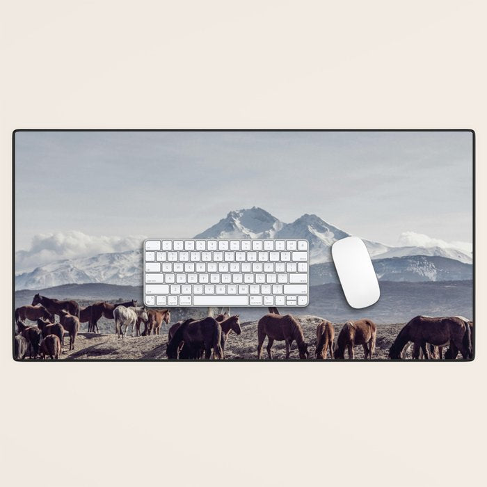 Wild Horses Desk Mat Gallery Image 1