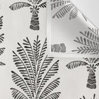 Palm Tree - Black Wall Tapestry Gallery Image 3