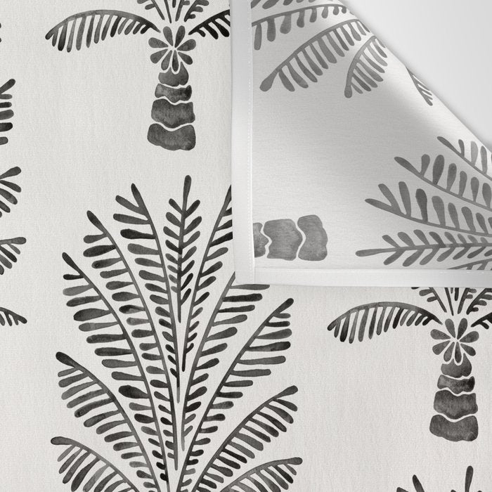 Palm Tree - Black Wall Tapestry Gallery Image 3