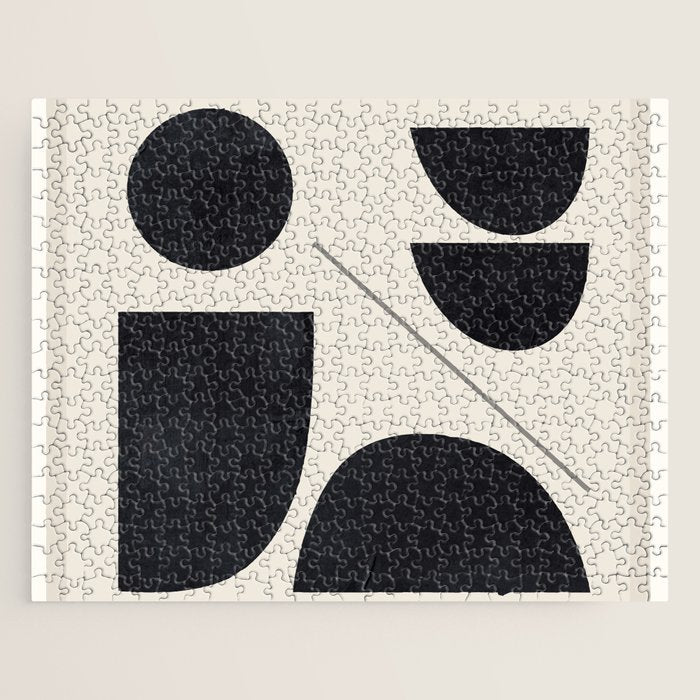 Modern Abstract Minimal Shapes 221 Jigsaw Puzzle Gallery Image 1