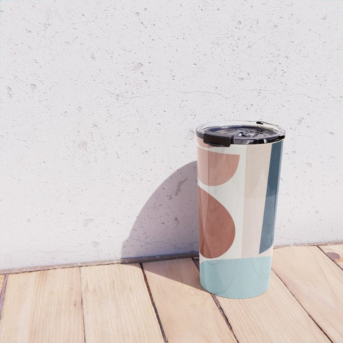 Minimal Abstract Shapes 26 Travel Mug Gallery Image 4