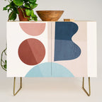 Minimal Abstract Shapes 26 Credenza Gallery Image 1