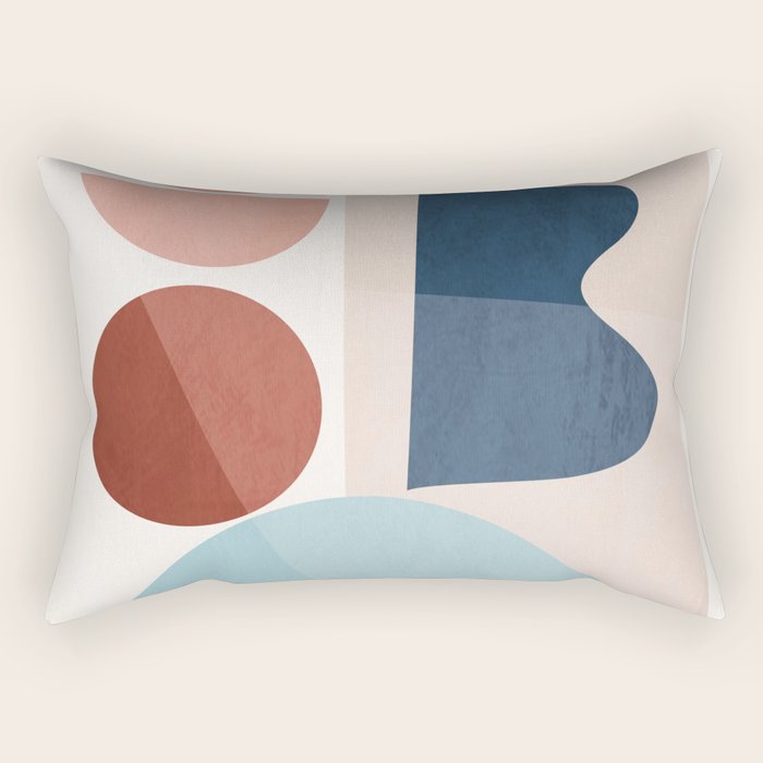 Minimal Abstract Shapes 26 Rectangular Pillow Gallery Image 1