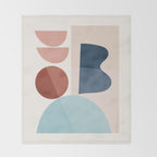 Minimal Abstract Shapes 26 Throw Blanket Gallery Image 2