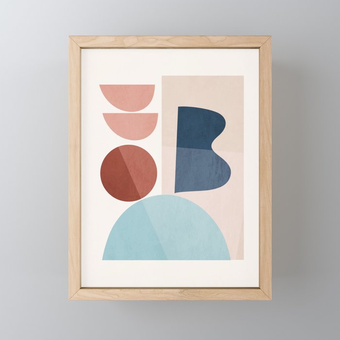 Minimal Abstract Shapes 26 Mini Art Print Gallery Image 1