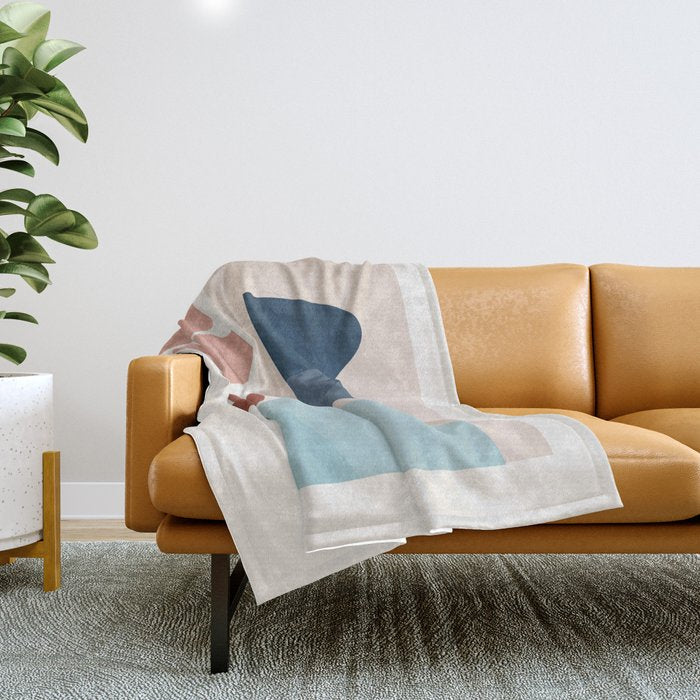 Minimal Abstract Shapes 26 Throw Blanket Gallery Image 1