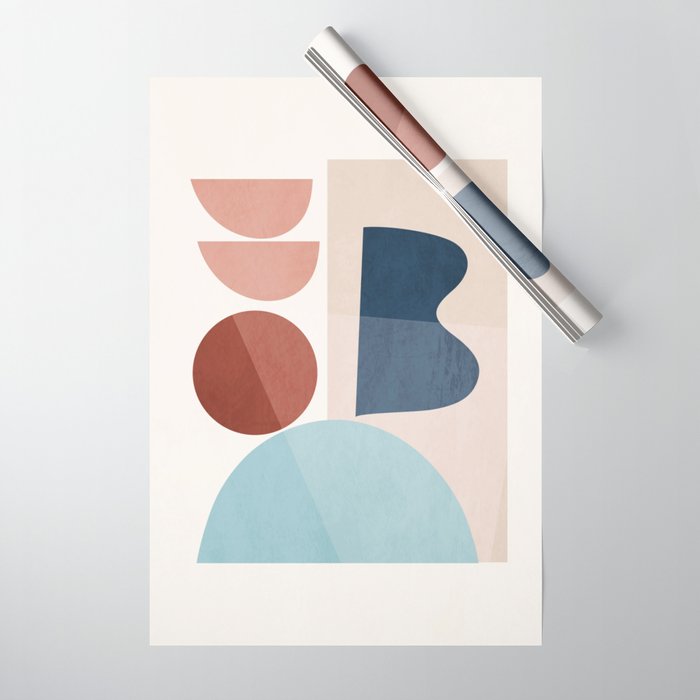 Minimal Abstract Shapes 26 Wrapping Paper Gallery Image 1