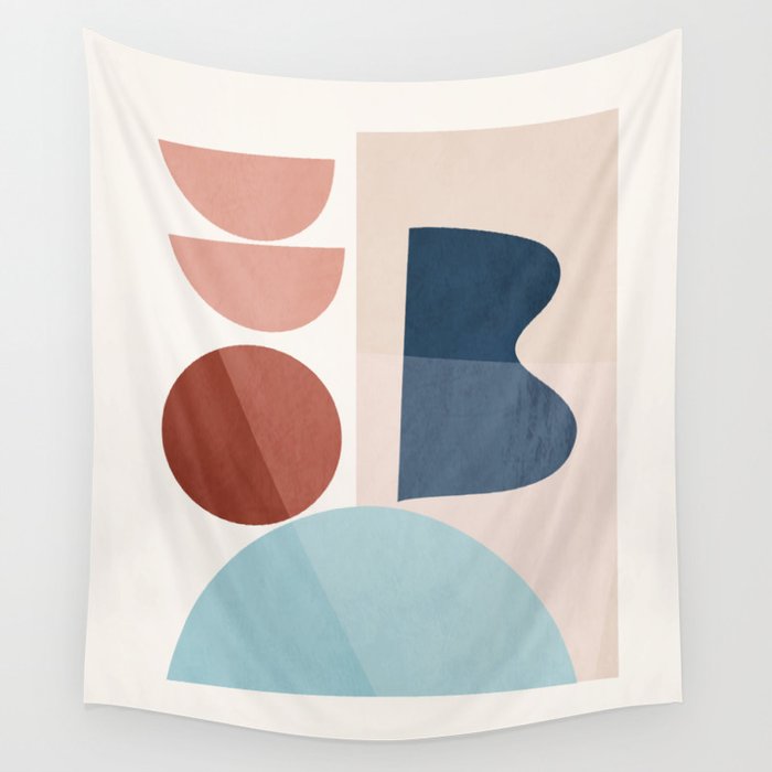 Minimal Abstract Shapes 26 Wall Tapestry Gallery Image 4
