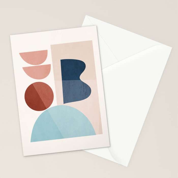 Minimal Abstract Shapes 26 Stationery Card Gallery Image 2