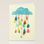 cloudy with a chance of rainbow Stationery Card Gallery Image 2
