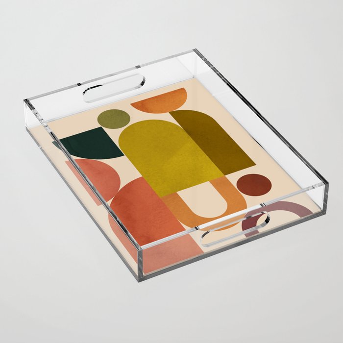Geometric Shapes 244 Acrylic Tray Gallery Image 1