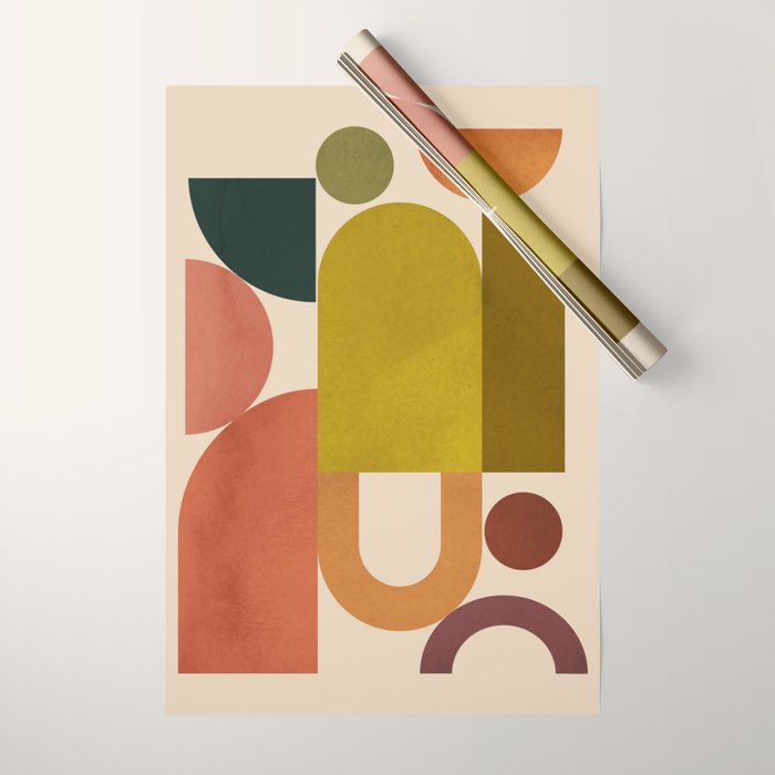 Geometric Shapes 244 Wrapping Paper Gallery Image 1
