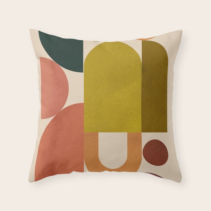 Geometric Shapes 244 Throw Pillow Gallery Image 6