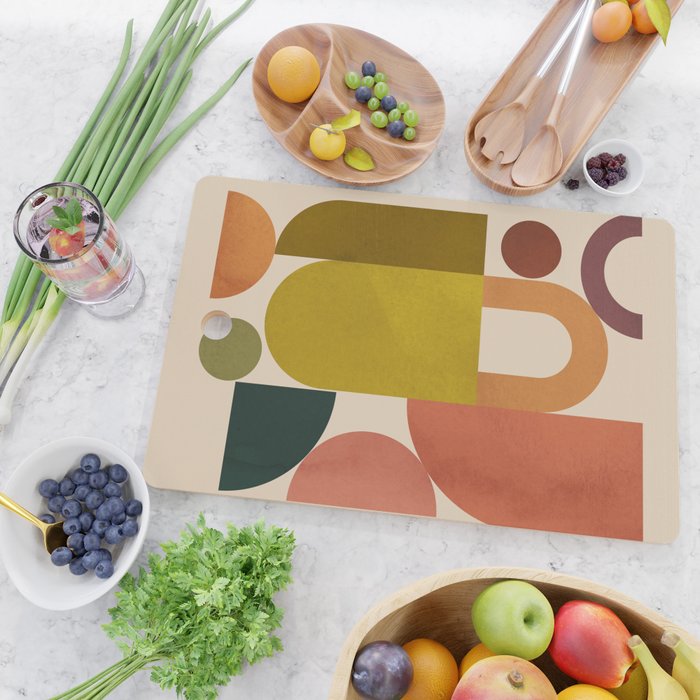 Geometric Shapes 244 Cutting Board Gallery Image 2