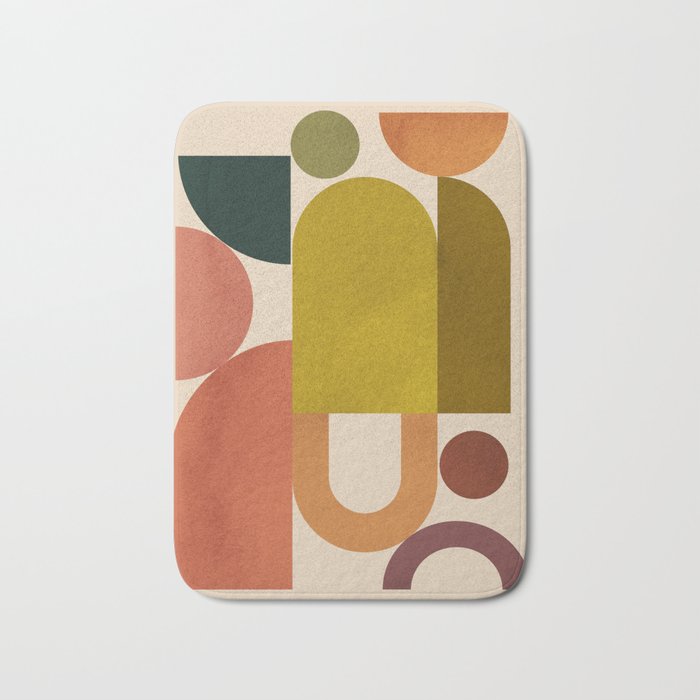 Geometric Shapes 244 Bath Mat Gallery Image 1