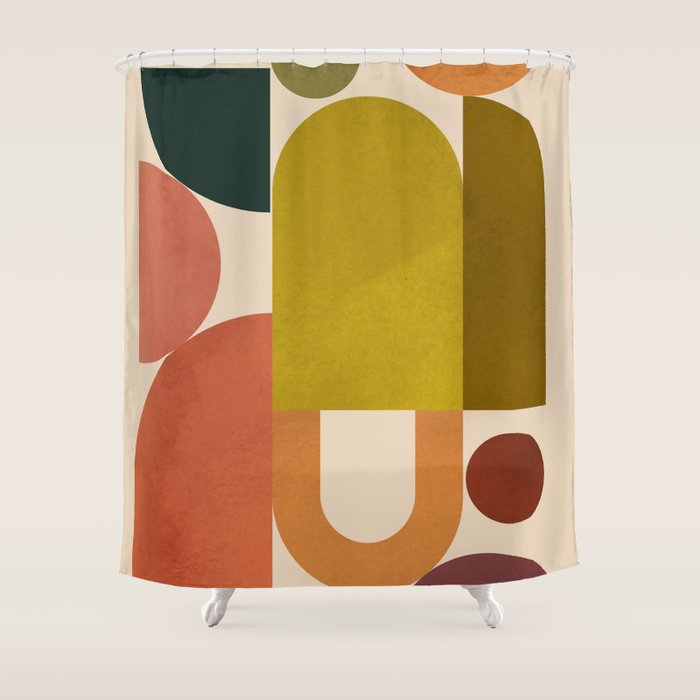 Geometric Shapes 244 Shower Curtain Gallery Image 1