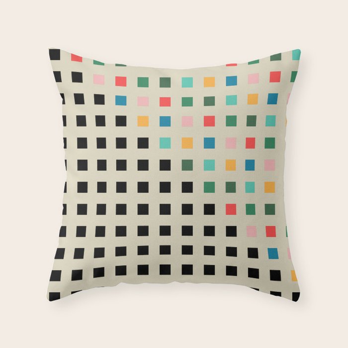 BAUHAUS POP VALENCIA Throw Pillow Gallery Image 1