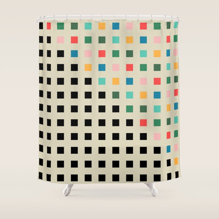 BAUHAUS POP VALENCIA Shower Curtain Gallery Image 1