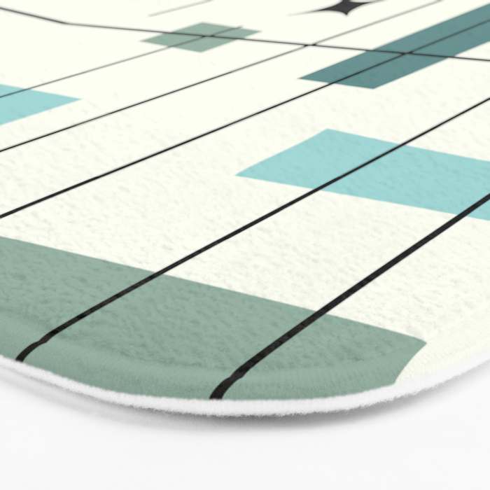 Mid Century Art Bauhaus Style Bath Mat Gallery Image 3