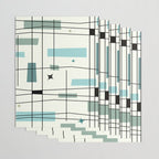 Mid Century Art Bauhaus Style Wrapping Paper Gallery Image 3