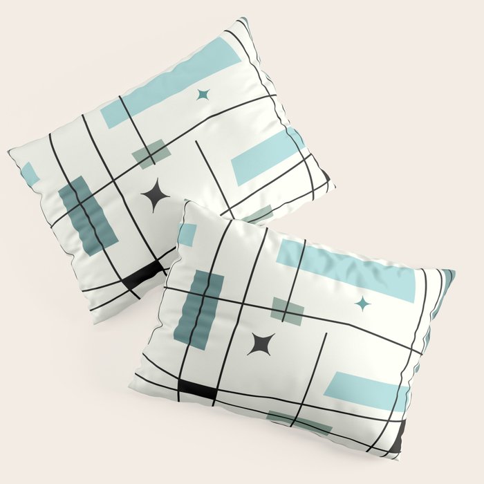 Mid Century Art Bauhaus Style Pillow Sham Gallery Image 3