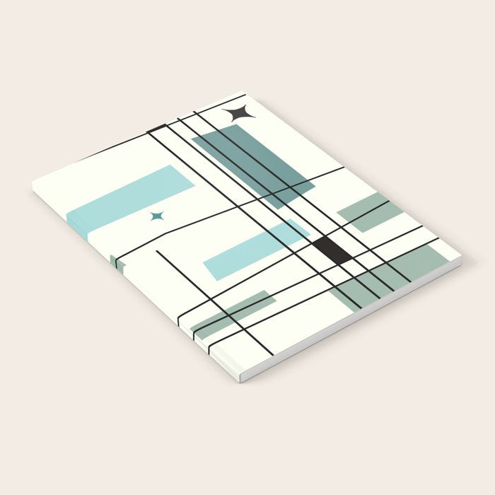 Mid Century Art Bauhaus Style Notebook Gallery Image 2