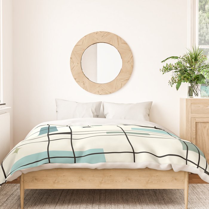 Mid Century Art Bauhaus Style Duvet Cover Gallery Image 3