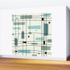 Mid Century Art Bauhaus Style Wall Mural Gallery Image 2