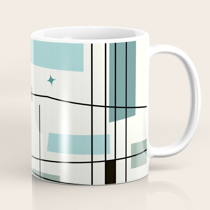 Mid Century Art Bauhaus Style Coffee Mug Gallery Image 1