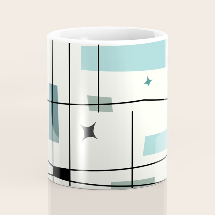 Mid Century Art Bauhaus Style Coffee Mug Gallery Image 4