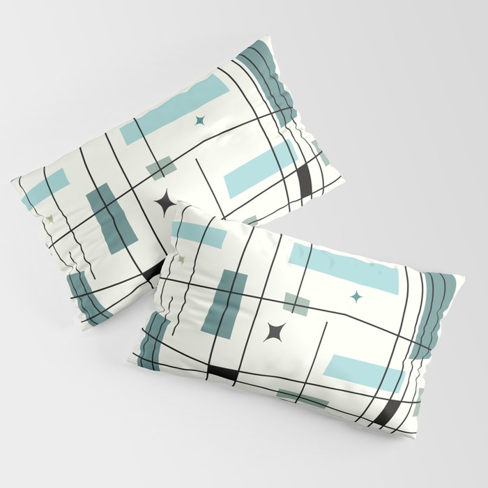 Mid Century Art Bauhaus Style Pillow Sham Gallery Image 2