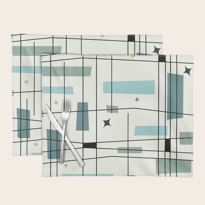 Mid Century Art Bauhaus Style Placemat Gallery Image 1